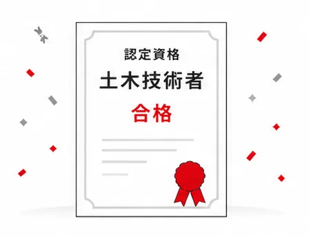 卒業試験（認定資格「土木技術者」合格）