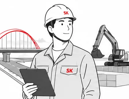 SK技術で土木技術者として就業